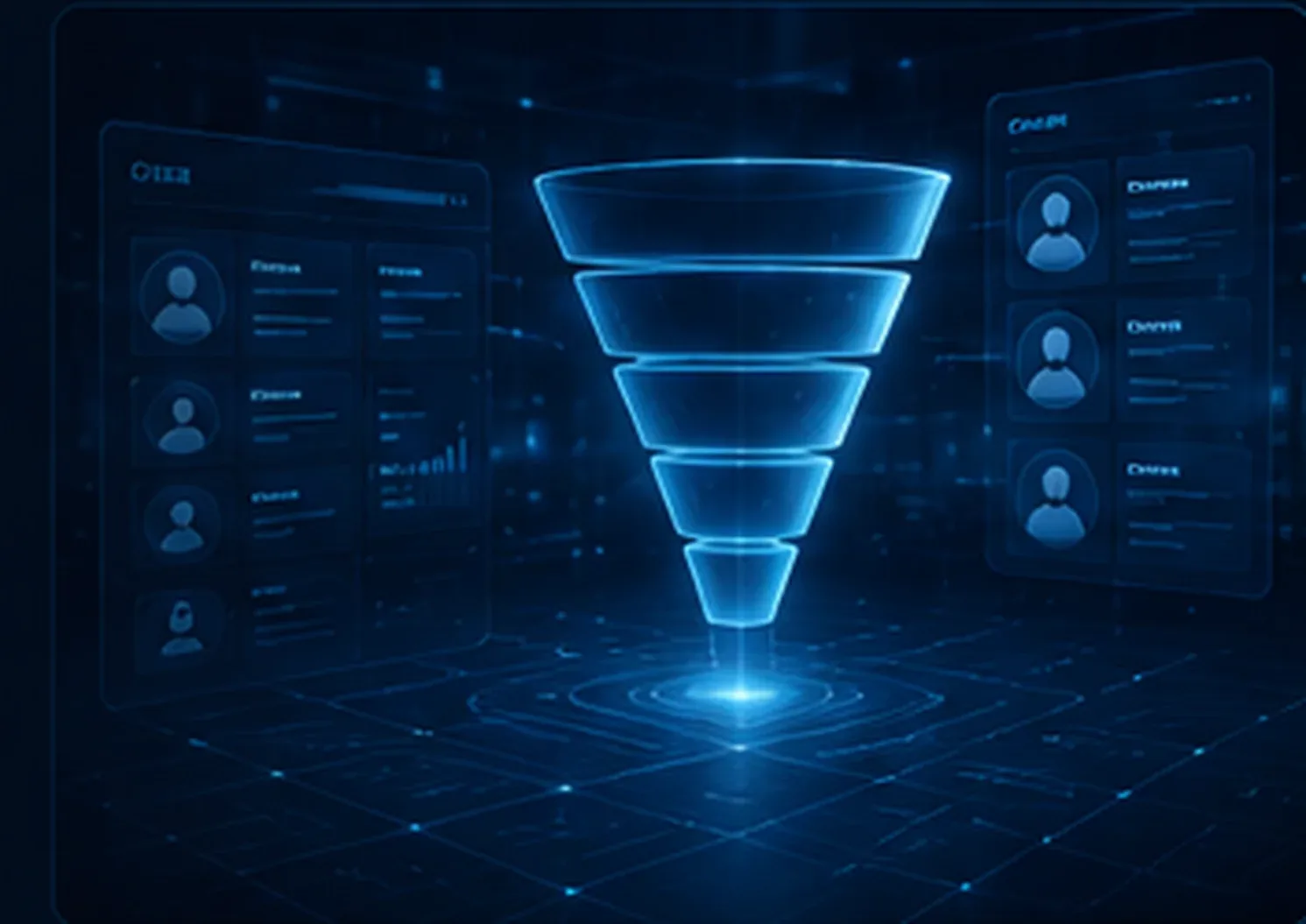 CRM 线索管理系统复盘提纲横版资料封面